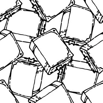 The pattern from the Yu book is a seamless pattern from a hand-drawn cartoon Stock Illustration