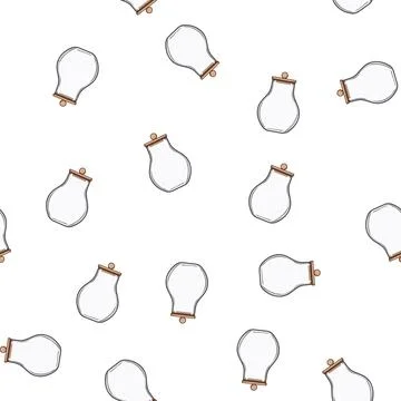 Pattern zero eco friendly jar cartoon vector 스톡 일러스트