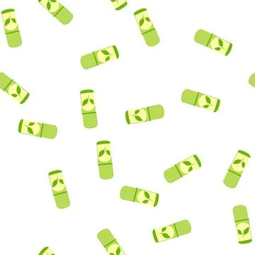 Pattern zerowaste deodorant eco friendly cartoon vector Stock Illustration