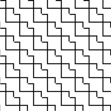 Pattern with zigzag lines Stock Illustration