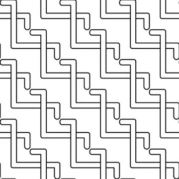 Pattern with zigzag shapes Stock Illustration