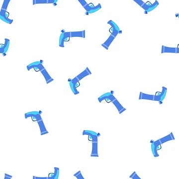 Pattern zombie nerf gun toy cartoon vector 스톡 일러스트