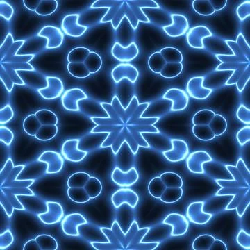 Pattern181225324 3D effect seamless blue background, wallpaper decoration ... Stock Photos