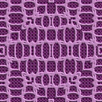 Pattern181225335 3D effect seamless pink lace background, wallpaper decora... Foto stock