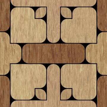 Pattern19010110 3D effect seamless wooden background, wallpaper decoration... Stock Photos