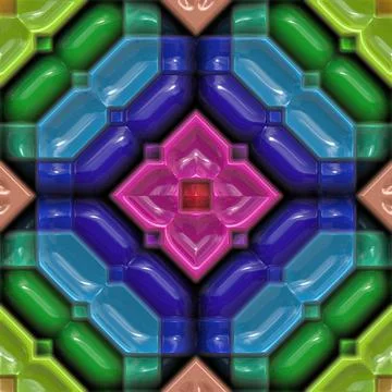 Pattern19010116 3D effect seamless plastic background, wallpaper decoratio... Stock Photos