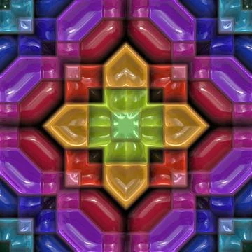 Pattern19010117 3D effect seamless plastic background, wallpaper decoratio... Foto stock