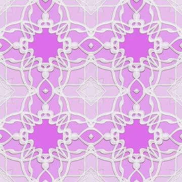 Pattern19010119 3D effect seamless background, wallpaper decoration patter... Foto stock