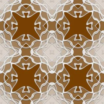 Pattern19010120 3D effect seamless background, wallpaper decoration patter... Foto stock