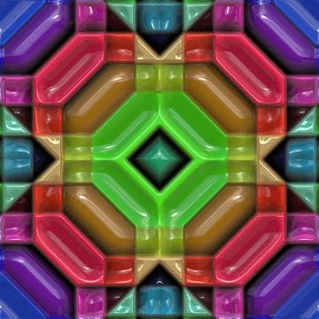 Pattern19010124 3D effect seamless plastic background, wallpaper decoratio... Foto stock