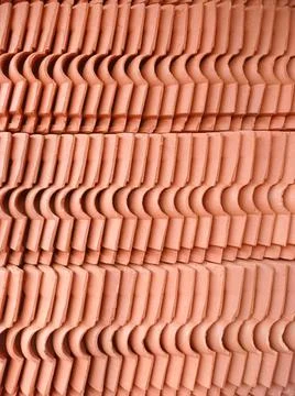 Patterned abstract background, made of piles of stone building materials made Stock Photos