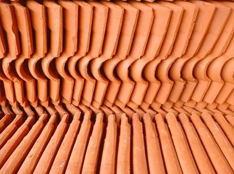 Patterned abstract background, made of piles of stone building materials made Stock Photos