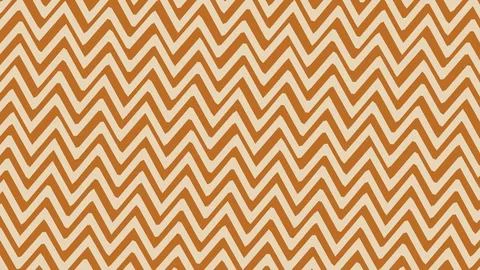 Patterned abstract design featuring alternating brown and cream zigzag lines  Stock-Illustration