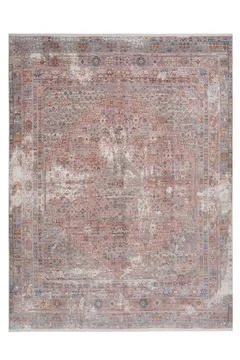 Patterned Afghan rugs on a white background Stock Photos