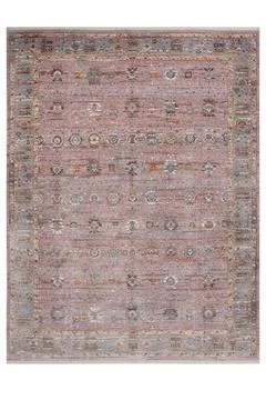 Patterned Afghan rugs on a white background Stock Photos