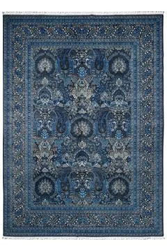 Patterned Afghan rugs on a white background Stock Photos