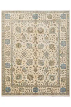 Patterned Afghan rugs on a white background Stock Photos