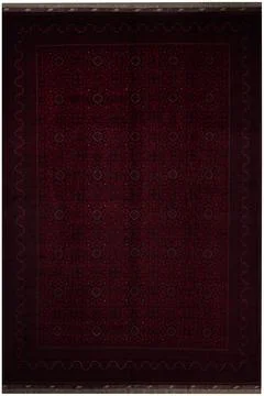 Patterned Afghan rugs on a white background Foto stock