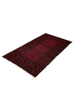 Patterned Afghan rugs on a white background Stock Photos