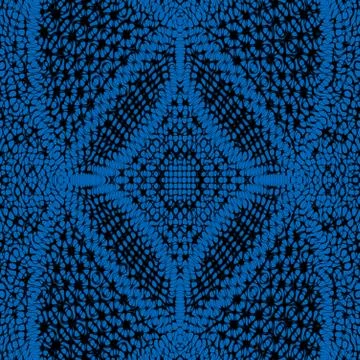 Patterned background in blue on black Stock Illustration