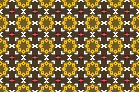 A patterned background with a lot of squares and triangles Stock Illustration