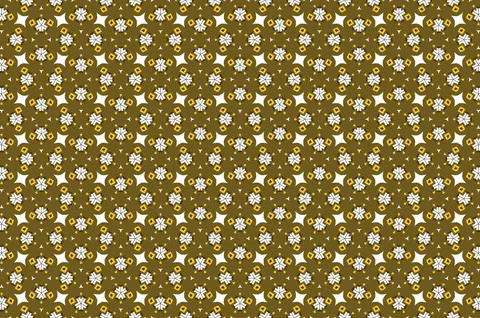 A patterned background with a lot of white and brown shapes Stock Illustration