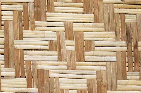 Patterned Bamboo Panel Stock Photos