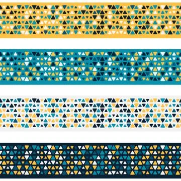 Patterned banners backgrounds with small spots Stock Illustration