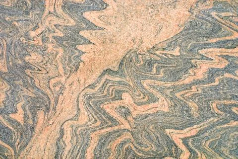 Patterned beige granite Foto stock