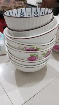 Patterned bowls Stock-Fotos