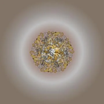 Patterned carpet with a border frame. Colorful oriental mosaic with a classic tr Stock Illustration