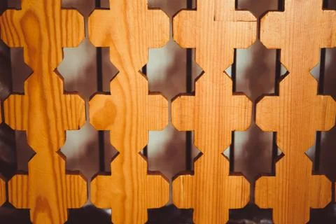 Patterned carved wood 库存照片