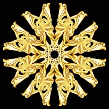 Patterned circle Stock Illustration