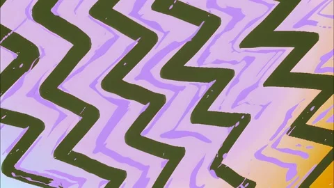 Patterned Comic FX Hand-Drawn Zig-Zag Animation Loop Stock Footage 315168828