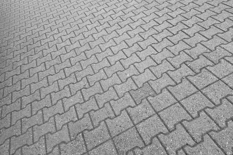 Patterned Concrete Paver Surface for Urban Design and Construction Projects Stock Photos