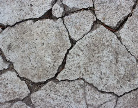 Patterned crack concrete. Stock Photos