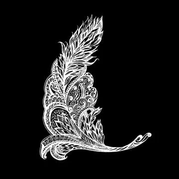 Patterned decorative element Stock Illustration