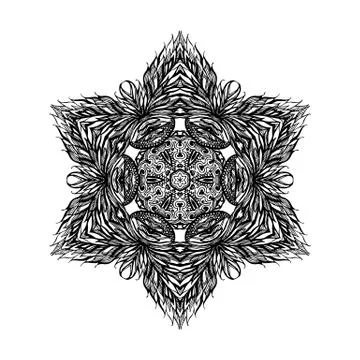 Patterned decorative element Illustrazione stock