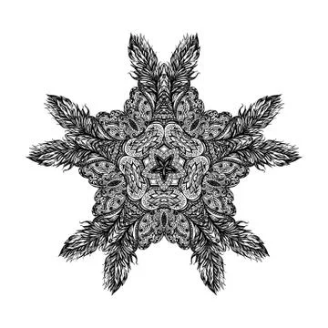 Patterned decorative element Stock Illustration