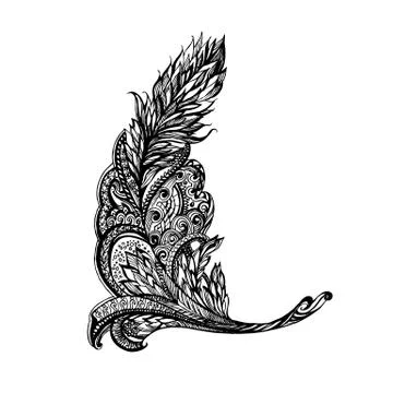 Patterned decorative element Stock Illustration