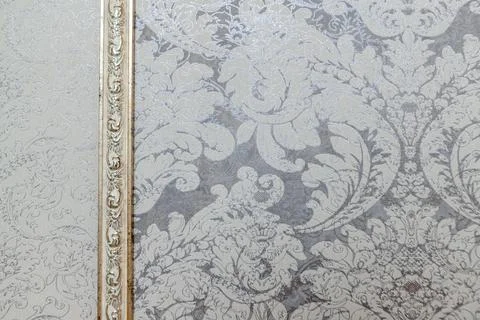 A patterned fabric with a white background Stock Photos