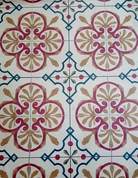Patterned floor Stock Photos