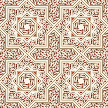Patterned floor tile, moroccan pattern Illustrazione stock