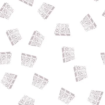 Patterned flooring glyph vector seamless pattern Stock Illustration