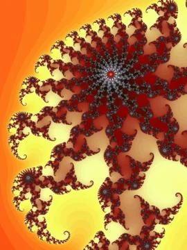 Patterned fractal background Stock Illustration