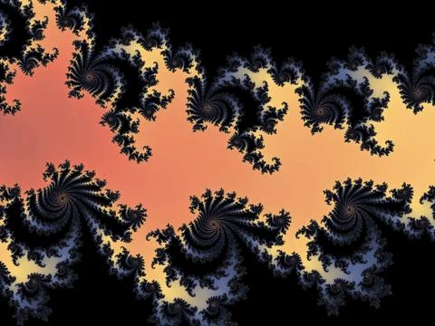Patterned fractal background Stock Illustration