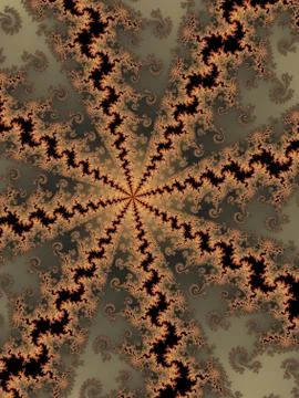 Patterned fractal background  Stock Illustration