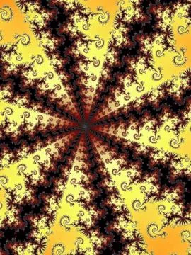 Patterned fractal background  Stock Illustration