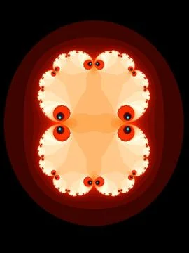 Patterned fractal ornament  Stock Illustration