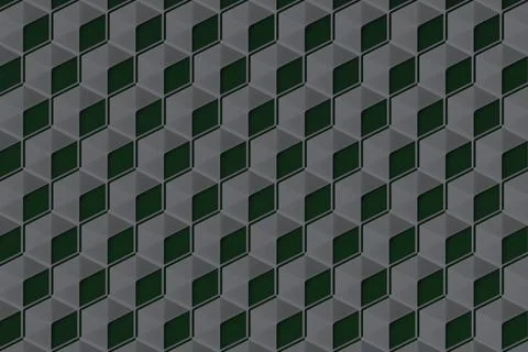 Patterned green and gray cube background for wallpapers Ilustración de archivo